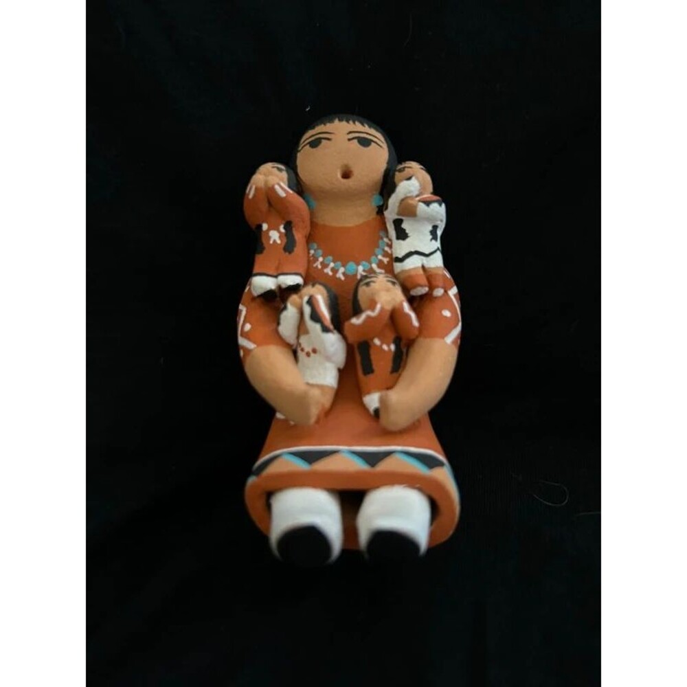 Signed A. Loretto Jemez Pueblo Storyteller Pottery Figure